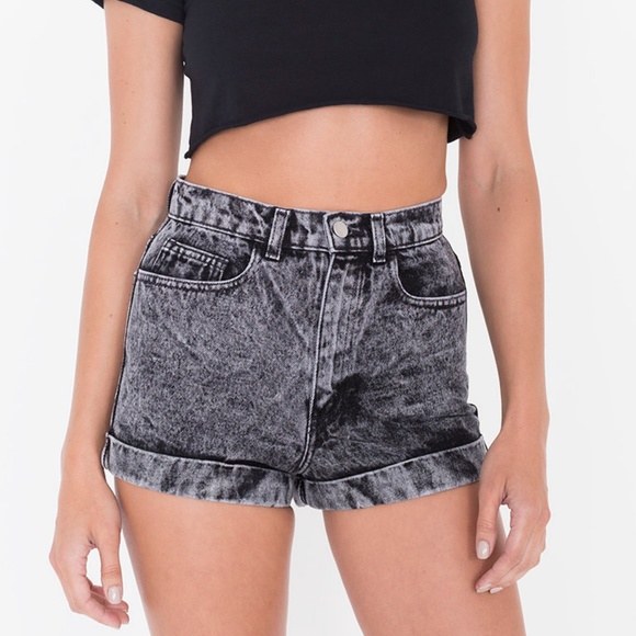 american apparel acid wash shorts